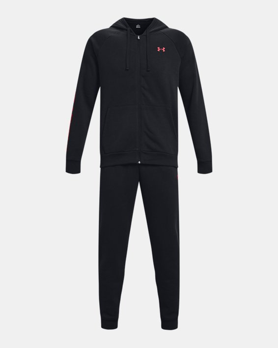 Men's UA Rival Fleece Suit, Black, pdpMainDesktop image number 4